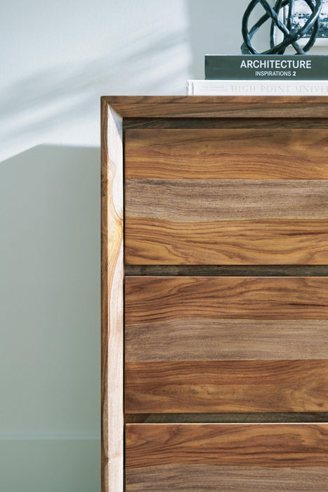 Signature Design Brown Dresser and Mirror