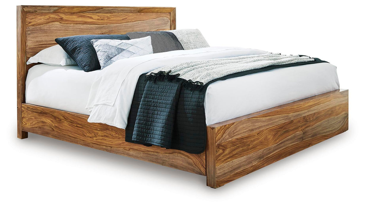 Signature Design Brown Queen Panel Bed