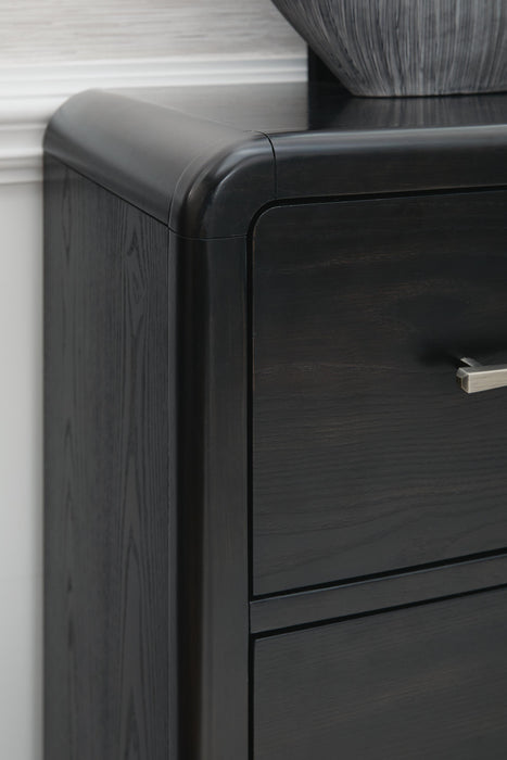 Signature Design Black Dresser and Mirror