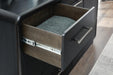 Signature Design Black Dresser and Mirror