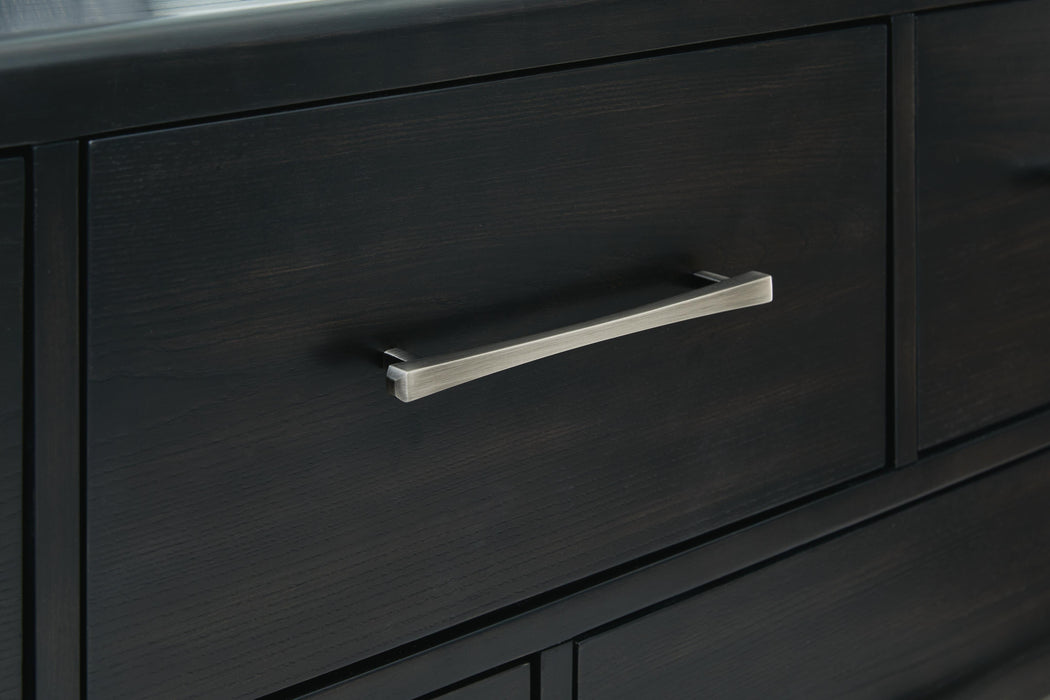 Signature Design Black Dresser and Mirror