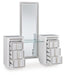 Signature Design White Vanity with Mirror