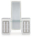 Signature Design White Vanity with Mirror