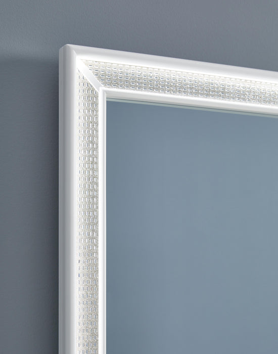 Signature Design White Vanity with Mirror