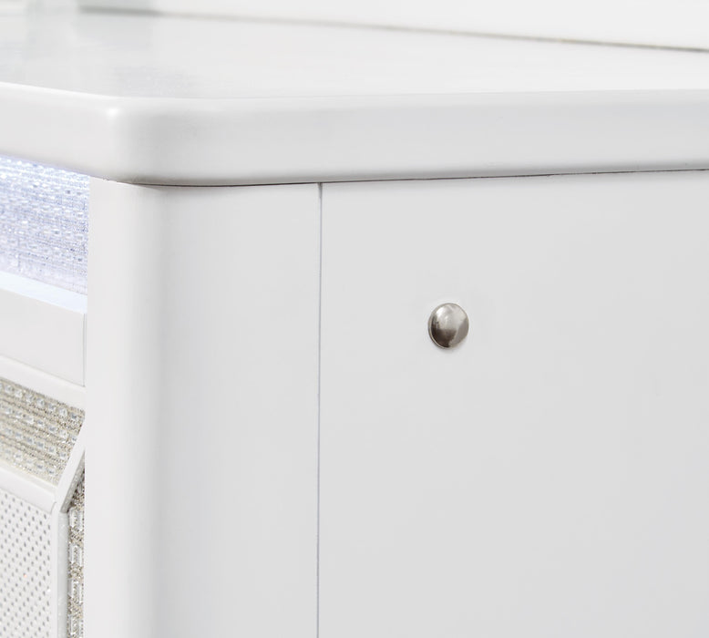 Signature Design White Dresser and Mirror