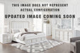 Signature Design White California King Upholstered Storage Bed