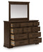 Signature Design Medium Brown Dresser and Mirror