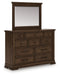 Signature Design Medium Brown Dresser and Mirror