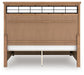 Signature Design Medium Brown King Panel Storage Bed