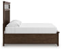 Signature Design Medium Brown King Panel Storage Bed