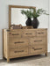 Benchcraft Light Brown Dresser and Mirror
