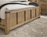Benchcraft Light Brown King Panel Bed
