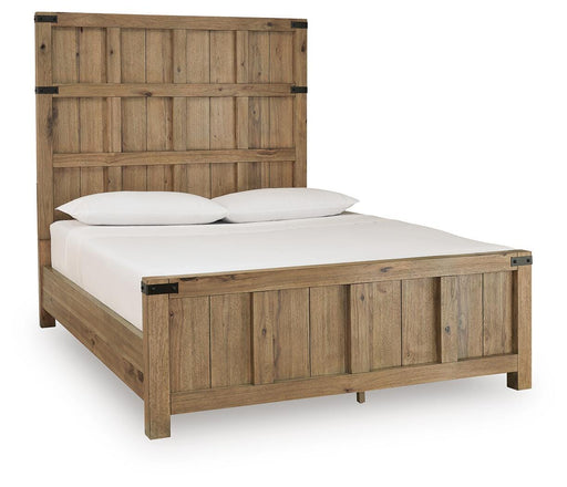 Benchcraft Light Brown Queen Panel Bed
