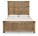 Benchcraft Light Brown Queen Panel Bed