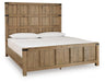 Benchcraft Light Brown King Panel Bed