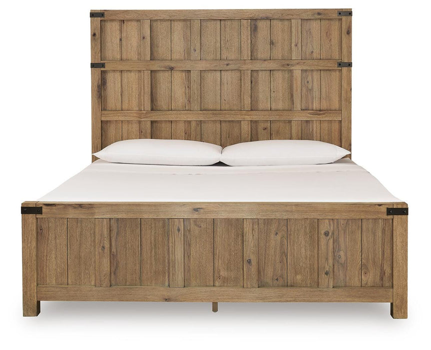 Benchcraft Light Brown King Panel Bed