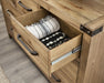 Benchcraft Light Brown Dresser and Mirror