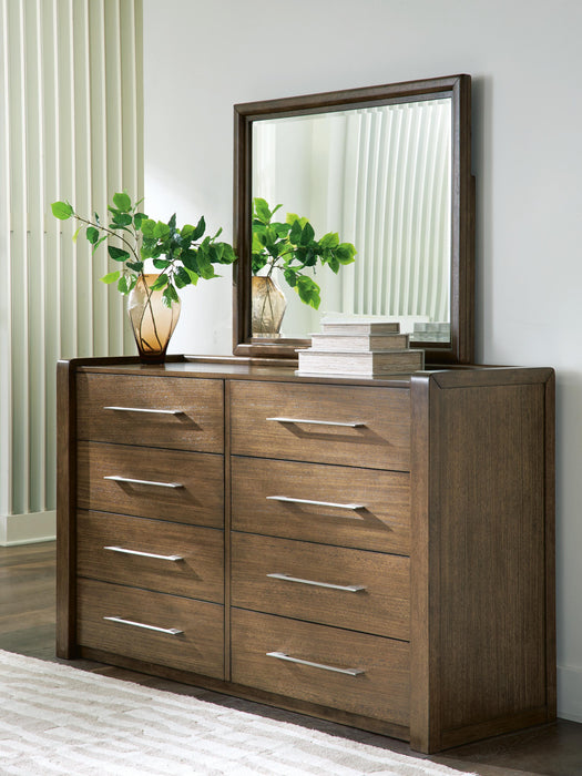 Benchcraft Brown Dresser and Mirror
