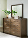 Benchcraft Brown Dresser and Mirror