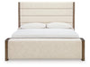 Benchcraft Brown King Upholstered Storage Bed