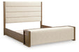 Benchcraft Brown King Upholstered Storage Bed