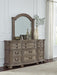Signature Design Light Brown Dresser and Mirror
