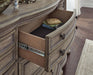 Signature Design Light Brown Dresser and Mirror