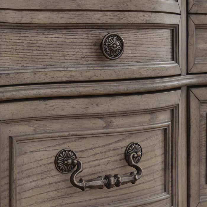Signature Design Light Brown Dresser and Mirror