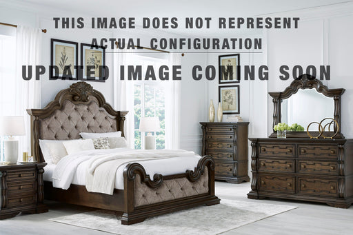 Signature Design Dark Brown California King Canopy Bed