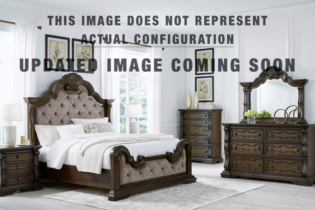 Signature Design Dark Brown Queen Canopy Bed