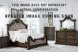 Signature Design Dark Brown Queen Canopy Bed