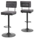Signature Design Gray/Black Tall Swivel Barstool (2/CN)