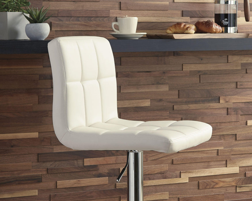 Signature Design Bone Tall UPH Swivel Barstool(2/CN)