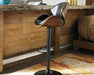 Signature Design Brown Tall UPH Swivel Barstool(1/CN)
