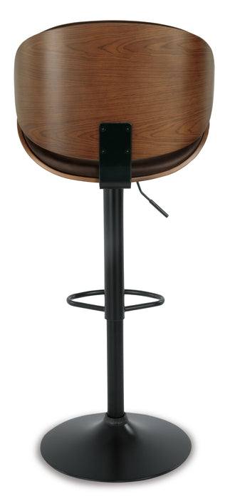 Signature Design Brown Tall UPH Swivel Barstool(1/CN)