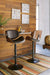 Signature Design Brown Tall UPH Swivel Barstool(1/CN)