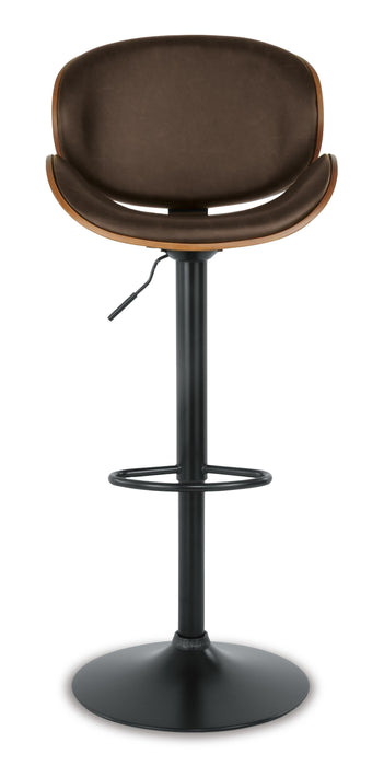 Signature Design Brown Tall UPH Swivel Barstool(1/CN)