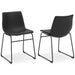 Signature Design Black Dining UPH Side Chair (2/CN)