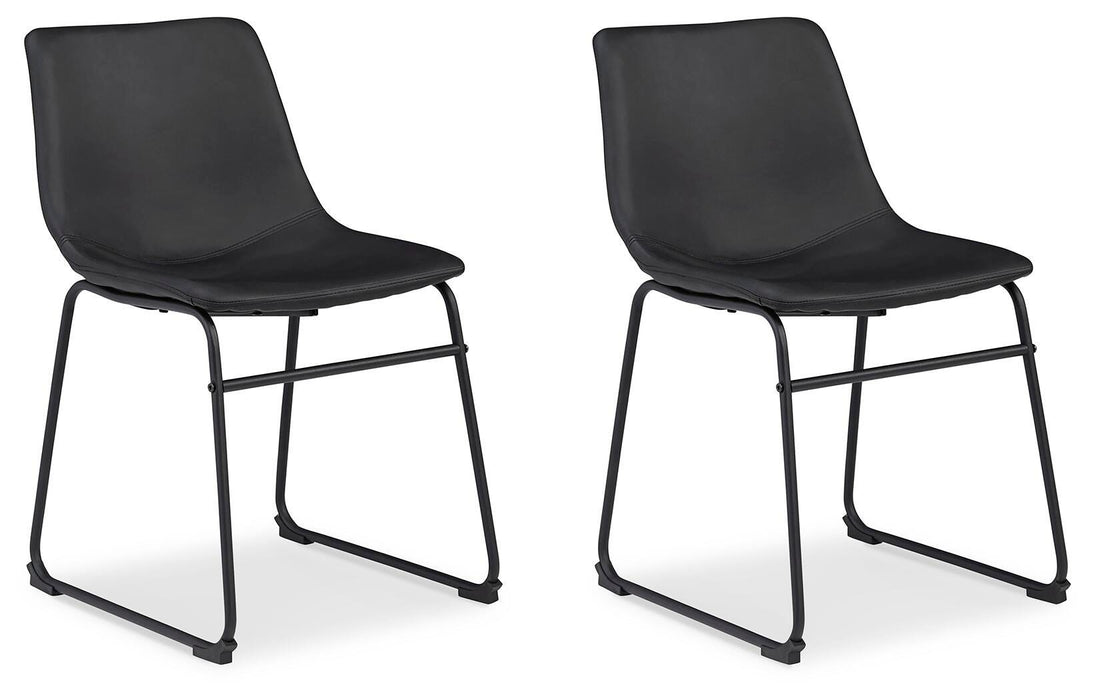 Signature Design Black Dining UPH Side Chair (2/CN)