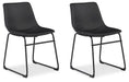 Signature Design Black Dining UPH Side Chair (2/CN)