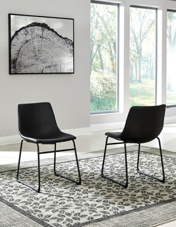 Signature Design Black Dining UPH Side Chair (2/CN)