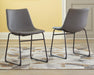Signature Design Gray Dining UPH Side Chair (2/CN)
