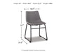 Signature Design Gray Dining UPH Side Chair (2/CN)