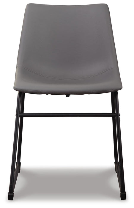 Signature Design Gray Dining UPH Side Chair (2/CN)