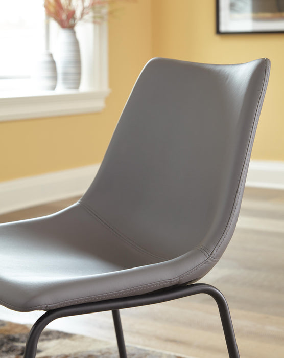 Signature Design Gray Dining UPH Side Chair (2/CN)