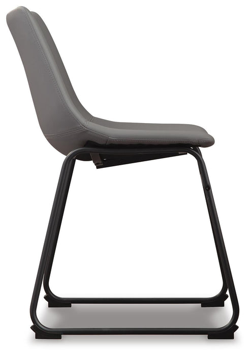 Signature Design Gray Dining UPH Side Chair (2/CN)
