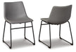 Signature Design Gray Dining UPH Side Chair (2/CN)