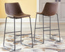 Signature Design Brown Tall UPH Barstool (2/CN)