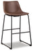 Signature Design Brown Tall UPH Barstool (2/CN)
