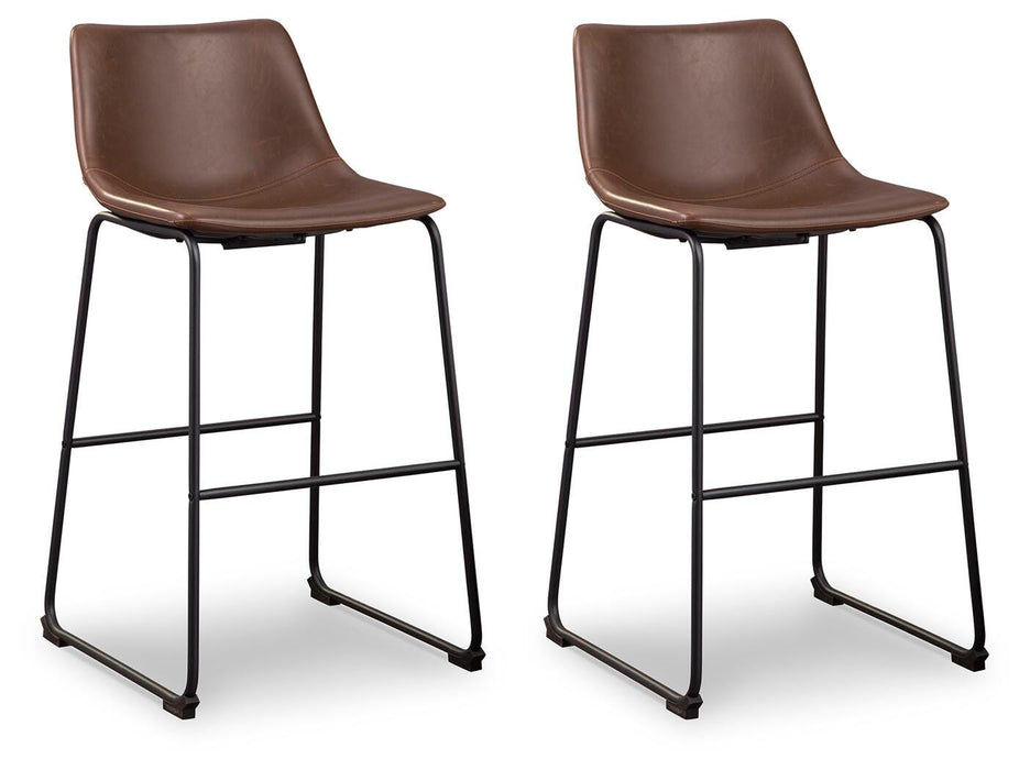 Signature Design Brown Tall UPH Barstool (2/CN)